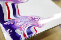Purple, Pink, White & Silver Resin Art using CELZ Thumbnail